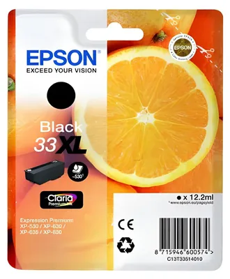 Produktbild von Epson Tintenpatrone schwarz XL Claria Premium 33         T 3351