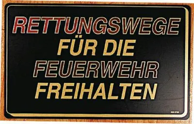 Produktbild von Hinweisschild - RETTUNGSWEGE ... FREIHALTEN - Gr. ca. 40 x 25 cm - 308720