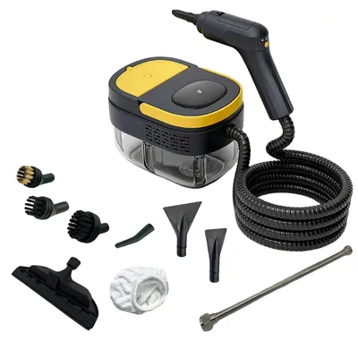 Immagine prodotto di Pulitore a vapore, con regolazione della potenza, 9 accessori, capacità serbatoio 1600 ml