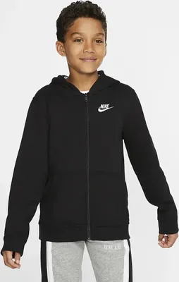 Produktbild von Nike B Nsw Hoodie Fz Club Black/Black/White S