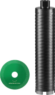 Image de Foret à carotter SucceBuy, foret diamanté de 2,5 pouces pour carottage à sec ou à l'eau, destiné à la brique et aux blocs. Compatible avec le soudage au laser.