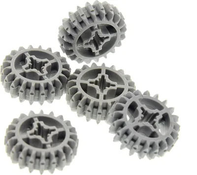 Image de 5x Lego Technic Roue dentée Z20 neuve-grise claire 20 dents Roue type1 4211635 32269