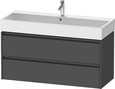 Produktbild von Duravit Ketho.2 Wastafelonderkast 118,4x46x54,9 cm Mat Grafiet