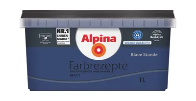 Produktbild von Alpina Farbrezepte Blaue Stunde matt 1 Liter