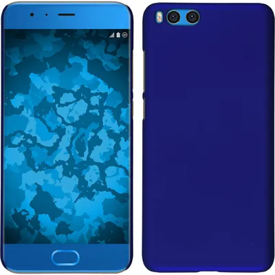 Produktbild von PhoneNatic Case kompatibel mit Xiaomi Mi Note 3 - Hülle blau gummiert Hard-case Cover