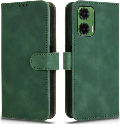 Produktbild von Motorola Moto G35 Hülle - Coverup Klapphülle - Grün