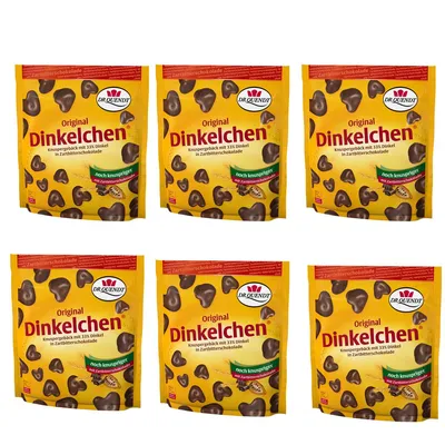 Produktbild von Dr Quendt Original Dinkelchen mit Zartbitterschokolade 85g 6er Pack