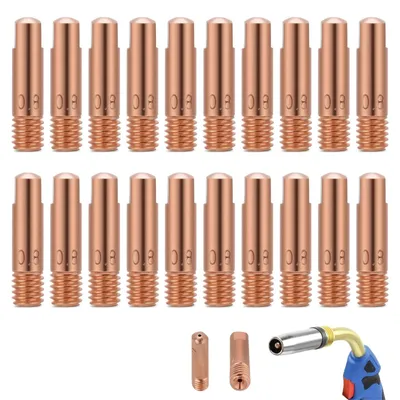 Zdjęcie produktu dla Końcówka prądowa do spawania - 0,8 mm - M6 - Miedź - Do palnika 15AK - Zestaw 20 szt.