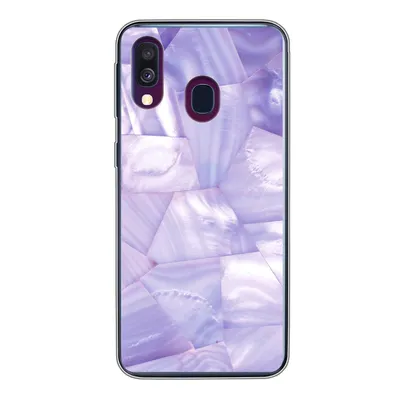 Produktbild von MuchoWow® Handyhülle Schutzhülle Hülle für Samsung Galaxy A40 Naturstein - Muster - Perlmutt Silikon Softcase Handy Hülle - Handy-Tasche