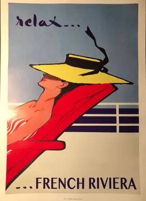 Zdjęcie produktu dla Riwiery Francuska – Relaks – Plakat 30 x 40 cm