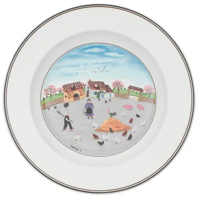 Produktbild von Villeroy & Boch Design Naif Suppenteller Hühnerhof 21 cm