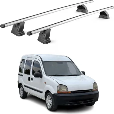 Image de Barres de toit transversales Alu pour Renault Kangoo I 1997-2007 Gris 2Pcs