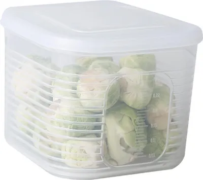 Obrázok produktu pre Úložná krabička na cibuľu, zázvor a cesnak – organizér do chladničky, uchovávanie potravín, nádoba na zeleninu do kuchyne