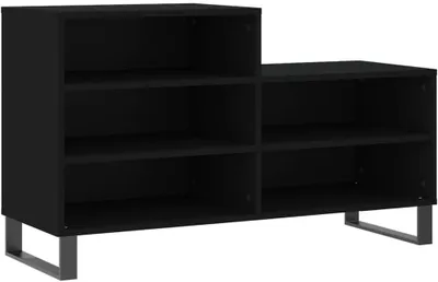 Produktbild von Schuhschrank aus Holzwerkstoff in Schwarz, 102 x 36 x 60 cm