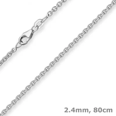 2-4mm-Rund-Ankerkette-aus-925-Silber-rhodiniert-80cm