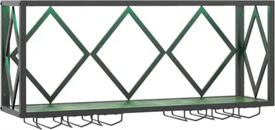 Immagine prodotto di Portabottiglie da parete con illuminazione a LED JV13103, nero