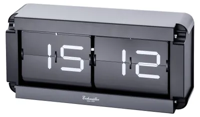 Produktbild von Eichmüller Retro Flip Tischuhr 9705-01 Schwarz