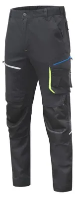 Produktbild von Arbeitshose Herren schwarz Gr. 3XL (60) Högert Technik, 58% Baumwolle/40% Polyester, elastisch, verstärkt – REEETZ Bundhose Berufsbekleidung