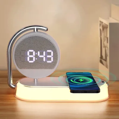 Produktbild von Dimmbarer Tischlampe mit kabelloser Ladefunktion und 3 Helligkeitsstufen