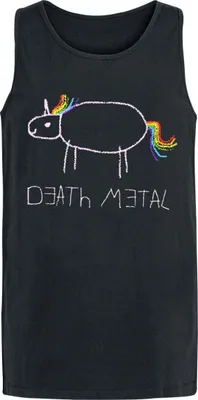 Produktbild von Funshirt Tank-Top Herren Death Metal schwarz Funartikel, Sprüche 100% Baumwolle L