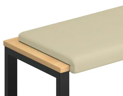Image de vidaXL Coussin de banquette en similicuir, couleur crème, profondeur 35 cm