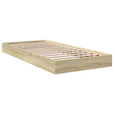 Obrázek produktu pro Rám postele bez matrace dub sonoma 75 x 190 cm kompozitní dřevo