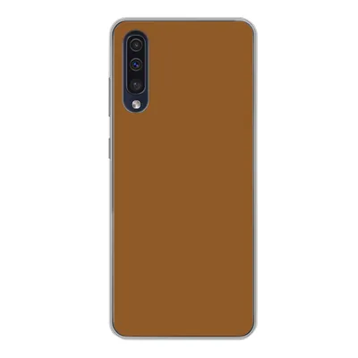 Produktbild von MuchoWow® Handyhülle Schutzhülle Hülle für Samsung Galaxy A50 Braun - Erdton - Unifarben Silikon Softcase Handy Hülle - Mobiltelefonhülle