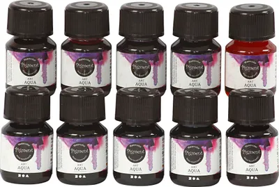 Image de Aquarelle liquide - assortiment, couleurs assorties, 10x30ml