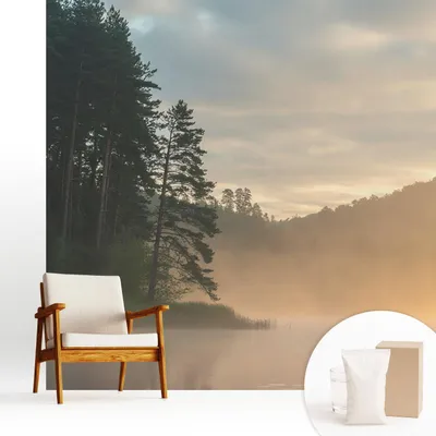 Obrázok produktu pre Samolepiaca fototapeta – 250 x 250 cm – tapeta – nástenná tapeta – nástenné obrazy – samolepiaca fólia – dekoratívna fólia – tapetová fólia – stena – dekorácia – obývacia izba – hmlisté ráno