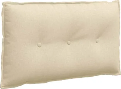 Produktbild von vidaXL Rückenkissen Creme 80 x 19 x 50 cm Stoff