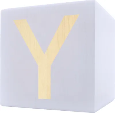 Obrázek produktu pro Holzbuchstabe Würfel, 5 x 5 cm, weiß, Buchstabe Y