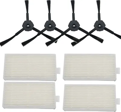 Immagine prodotto di INF Kit di accessori per la sostituzione dell'aspirapolvere, sostituzione della spazzola laterale del filtro per iLife V5S/V5S Pro/V50/V5/X5/V3S/V3S Pro/V3L