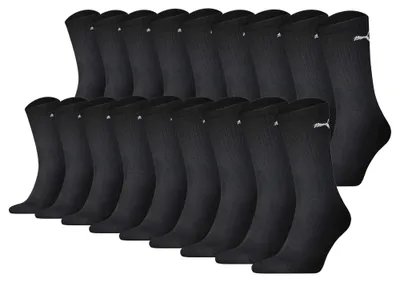 Produktbild von PUMA Uni Socken, 18er Pack - Sport Crew Sock,Tennissocken, ECOM Schwarz 39-42