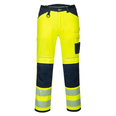 Produktbild von Portwest PW340 PW3 Warnschutz-Arbeitshose Yellow/Navy Gr. 42