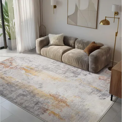 Productafbeelding van Kortpolig tapijt, modern abstract design, 160 x 200 cm, geschikt voor de woonkamer