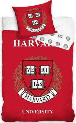 Immagine prodotto di Harverd Bettbezug Rot 140 x 200 cm (70 x 90 cm)