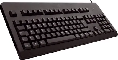 Image de CHERRY G80-3000 - Clavier - PS/2, USB - USA - Interrupteur à clé : CHERRY MX Brown - Noir (G80-3000LXCEU-2)