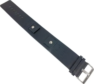 Produktbild von s.Oliver | Uhrenarmband Leder dunkelblau glatt 18mm für SO-421-LQ