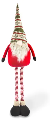 Weihnachtswichtel, höhenverstellbar 50-130 cm, rot/grün