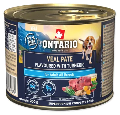 Productafbeelding van Konzerva Ontario, volwassen kalfsgehakt met kurkumasmaak, 200g
