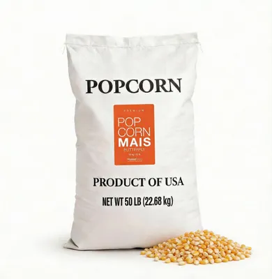Obrázok produktu pre Prémiová kukurica na popcorn Butterfly 22,68 kg v XXL vreci