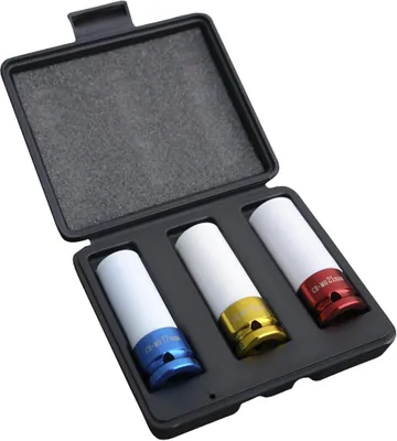 Produktbild von Güde Stecknuss-Set 75131 | 3-tlg. | 1/2" | 17 / 19 / 21 mm | lange Ausführung