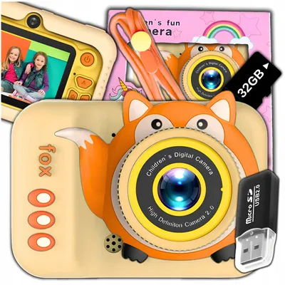 Zdjęcie produktu dla Aparat cyfrowy fotograficzny dla dzieci 40Mpx kamera zabawka gry + karta 32 GB
