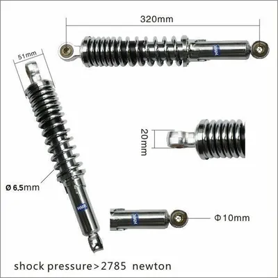 Produktbild von Federbein 320mm für 10" Bereifung Dax Monkey Dirt Bike Pit Bike HMParts