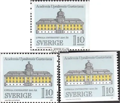 Produktbild von Briefmarken Schweden 1977 Mi 988A,Dl,Dr (kompl.Ausg.) postfrisch 500 J. Universität