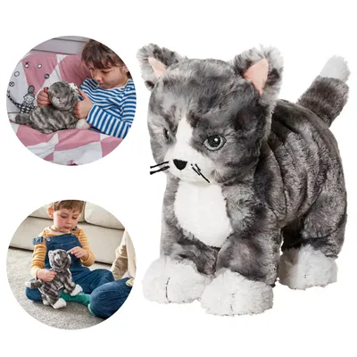 Produktbild von LILLEPLUTT Plüschkätzchen Maskottchen, Kinderspielzeug IKEA