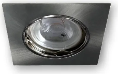 Produktbild von C-Light LED Einbaustrahler Set MR11 Eckig alu gebürstet 12V - 3 x 3W warm weiß