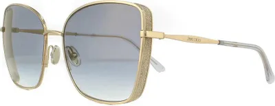 Produktbild von Jimmy Choo Alexiss0001v Damen-sonnenbrille Golden  Mann Golden One Size
