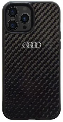 Immagine prodotto di Audi Carbon Fiber Iphone 14 Pro 6.1 Nero/Nero Custodia rigida Au-Tpupcip14P-R8/D2-Bk
