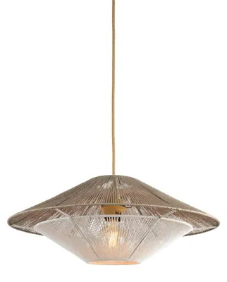 Produktbild von GOOD&MOJO - Hängeleuchte Lumbini - Beige - Ø50x250cm Hängelampe - Esstischlampe - Wohnzimmerlampe - Schlafzimmerlampe - Wohnzimmer